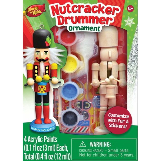 MasterPieces Works Of Ahhh Mini Nutcracker Drummer Paint Kit Walmart