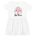 thumbnail image 3 of Inktastic 2nd Birthday Owl for 2 Year Old Girls Girls Toddler Dress, 3 of 5