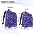thumbnail image 2 of Disketp Skull daisy purple Mochila de Lona Estampada, Mochila Escolar de Viaje Ligera para Estudiantes y Portátil-Small, 2 of 5