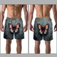 thumbnail image 3 of luoweisi Men's Beach Shorts Quick Dry Swim Trunks with Mesh Lining Butterfly L, 3 of 5
