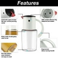 thumbnail image 2 of Uxcell Olive Oil Dispenser Bottle, Auto Lid Drip-Free Spout, Bird Look White 6.5" x 2.7", 2 of 6