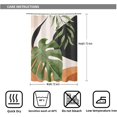 thumbnail image 4 of Abstract Tropical Shower Curtain Plant Palm Leaf Botanical Shower Curtains Waterproof Polyester Fabric Shower Curtain Set with 12 Hooks Bathroom Decor, 72x72 Inches, 4 of 6