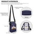 thumbnail image 6 of HELLHERO Women Shoulder Bag Polyester Double-layer Crossbody Sling Bags for Daily Commute or Casual Outings, Ghosts Camping with Marshmallows, 6 of 7
