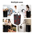 thumbnail image 6 of KLL Red Ladybugs On Dark Background Laundry Hamper,Large Canvas Fabric Lightweight Storage Basket Toy Organizer Dirty Clothes Collapsible Waterproof, 6 of 6