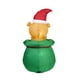 thumbnail image 4 of Bolsa de regalo navideña inflable para exteriores de 4,9 pies con forma de cachorro CHAO decoración de patio inflable con luces LED, 4 of 5
