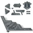 thumbnail image 1 of Maqueta de avión SEBUNAS B-2 Spirit escala 1/200 con 20 piezas, 1 of 6