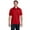 DEEP RED, variant on Hanes Adult 5.2 oz., 50/50 EcoSmart Jersey Knit Polo - 054