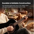 thumbnail image 4 of Fender CD-60S Solid Top Dreadnought Acoustic Guitar - Black w/ Hard Case, 4 of 9