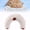 White, variant on Cat Calming Pillow, Soft Dog Bed Pillows for Indoor Pets, Pet Neck Pillow for Small Dogs and Cats, Soft Fluffy Pet Calming Toy Half Donut Cuddler