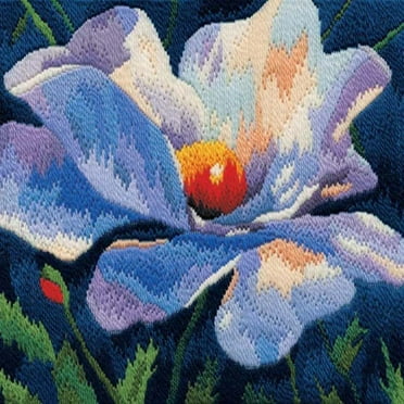 Bothy Threads White Poppy Long Stitch Needlepoint Kit