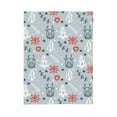thumbnail image 4 of ZNDUO Christmas Reindeer Doodle Pattern Pattern Thickening Blanket, Fluffy Soft Cozy Flannel Throw Blankets, 40"x30" Inches, 4 of 8