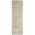 thumbnail image 2 of SAFAVIEH Micro-Loop Blazhe Floral Geometric Runner Rug, Charcoal/Ivory, 2'3" x 7', 2 of 7