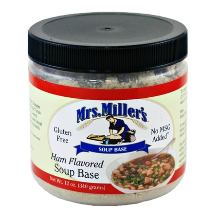 Flared Base - Mrs. Miller's Ham Flavored Soup Base 12 oz. (3 Jars)