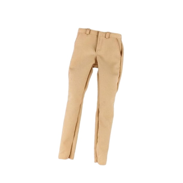 1/6 figura masculina pantalones figuras de hombre accesorio, decoración de muñecas, vestirse de vestuario mini pantalones para figuras de acción de 12 Beige
