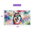 thumbnail image 5 of Hippie Alaskan Malamute Portrait Watercolor Tie-Dye Vintage Styles Doormat Alaska Mal Dog Lovers Gifts Indoor Outdoor Welcome Mat - 00014, 5 of 5