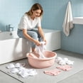 thumbnail image 6 of Donemore Laundry Wash Tub 1 Pc Plastic Thickened Soaking Bucket for Clothes Washing Bathroom Utility Basin Household Cleaning Supplies Container, 6 of 6