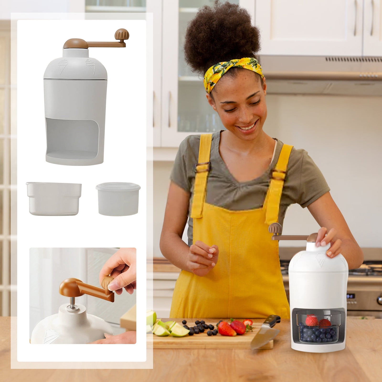STAOEDU Ice Shaver and Snow Cone Machine - Premium Portable Ice Crusher and Shaved Ice Machine - BPA Free