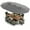 Gray, variant on Spaco 10 Pieces Patio Wicker Dining Set, Table with 15 Feet Double-Sided Patio Umbrella, Dining Set for Outdoor, Brown