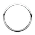 thumbnail image 2 of 10k White Gold 2mm Light Half Round Band Ring - 1.3 Grams - Size 6, 2 of 2
