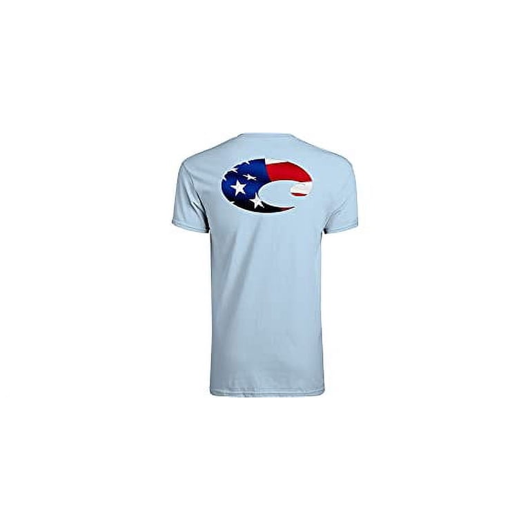 Costa Del Mar Men's Costa Flag Short Sleeve Crewneck T-Shirt
