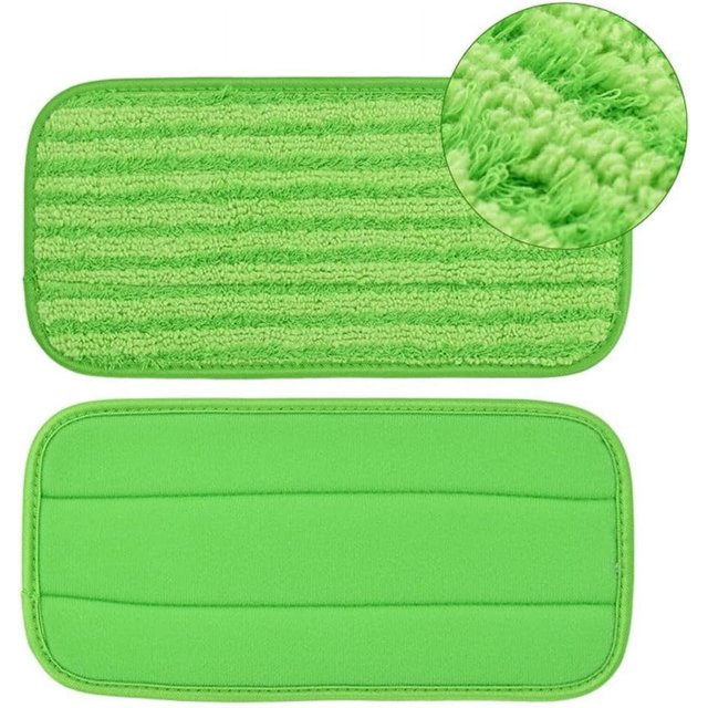 HLONK 4Pcs Reusable Refills Pad Compatible for Swiffer Wet Jet Mops Microfiber Floor Pads Refill for Swiffer Spray Wet Mop