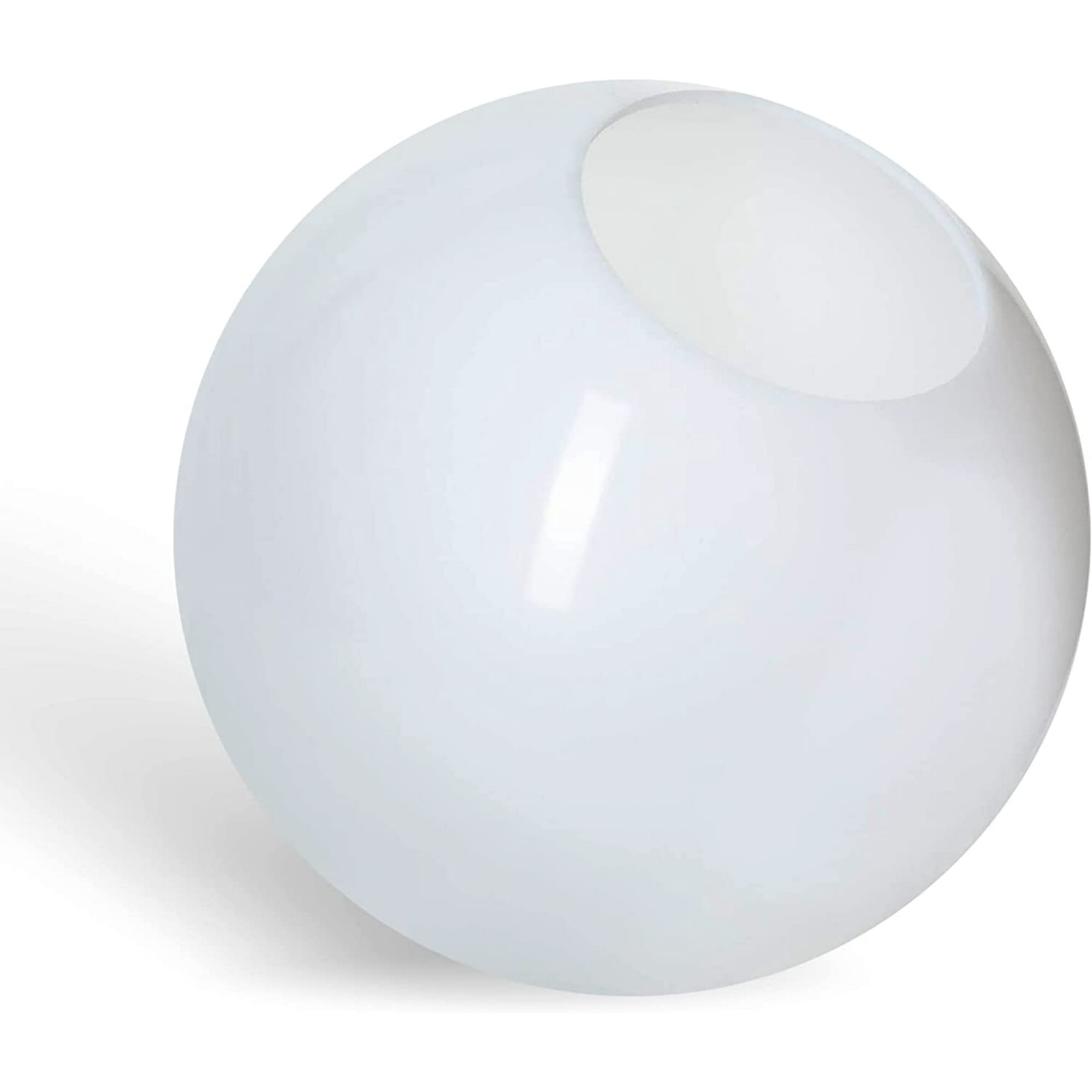 White Plastic Globe Light Cover