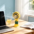 thumbnail image 5 of Cute Handheld Mini Fan Portable Rechargeable Small Fan with Floral Design, USB Charging, Built-in Stand, Ideal Gift for Summer Outdoor Use, 5 of 5