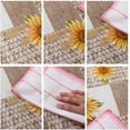 thumbnail image 6 of Vinyl Tablecloth with Flannel Backed Waterproof Oil-Proof PVC Table Cloth Wipeable Spill-Proof Plastic Table Cover for Indoor and Outdoor(Flower, 60 x 84 Inch Rectangle), 6 of 6