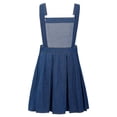 thumbnail image 2 of Linjinx Salopette en Denim pour Filles, Robe à Bretelles Réglables, Jupe Salopette d'Été Bleue 8, 2 of 7