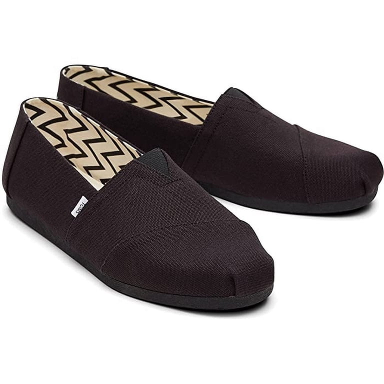 Toms Classic Men Heritage Canvas Black/White Loafers Alonso Mule Black Heritage Canvas – TOMS.com main image 4