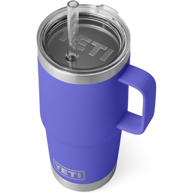 YETI Rambler 25 oz Straw Mug, Vacuum Insulated, Stainless Steel, Ultramarine Violet