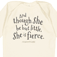 thumbnail image 4 of Inktastic Though She Be but Little Shakespeare Quote Boys or Girls Long Sleeve Baby Bodysuit, 4 of 5