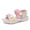 M10-Pink, variant on 9-10 Years Teen Girls Sandal Open Toe Sport Shoes With Strap Closure For Backyard Play Active Footwear Navy