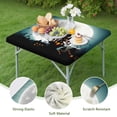 thumbnail image 4 of Spooky Season Stretch Tablecloth 36x36 Inch Square - Elastic Edge Design with Halloween Theme for Dining Table Protection, 4 of 6