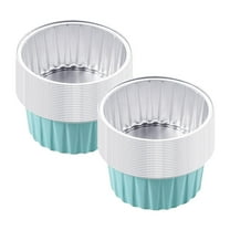Oimcto Less than $5 Reusable Round Aluminum Foil Tin Cup 40Pc Ad,40Pcs Reusable Round Aluminum Foil Tin Cups Aluminum Foil for Air Fryer,Include:40Pc Aluminum Foil Tin Cup