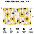 thumbnail image 2 of Blackout Kids Curtains,Bees and Sunflowers Childrens Insulated Curtains Set Of 2,Bedroom Essentials,Toddler Room Decor 52x63in(132x160cm), 2 of 4