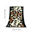 thumbnail image 2 of OCCOA Halloween Flannel Throw Blanket Festive Printed Decorative Blanket for Sofa Couch Bed Versatile Home Decoration for Bedroom Living Room Holiday Decor Gift, A, 2 of 6