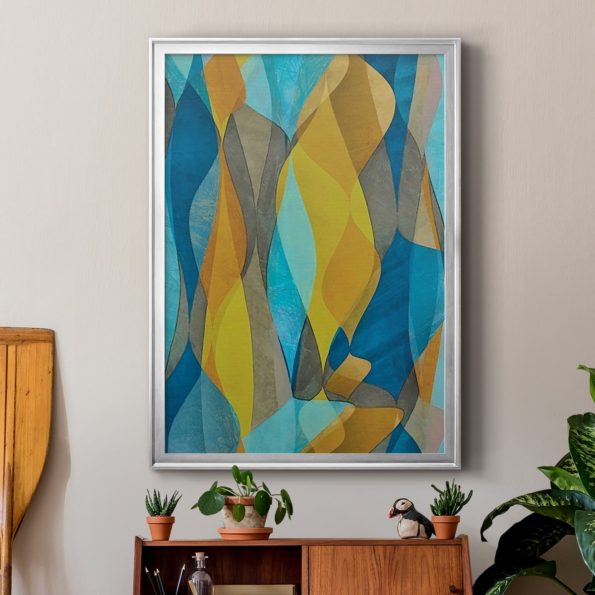Colorful Cascade II Premium Framed Print, in Gold, Black, or Silver - Ready to Hang