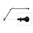 thumbnail image 2 of Lucid Corner Window Curtain Rod 13/16 inch dia. 28-48" - Black, 2 of 3