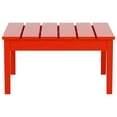 thumbnail image 5 of Polytrends  Shoreside HDPE  Eco-Friendly All Weather Square Modern 32" Conversation Table Red, 5 of 5