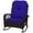 Blue, variant on Demi Bonn Outdoor PE Rattan Wicker Recliner with Soft Pillow, Garden Relaxing Swing Chair, Durable Lounge Seat Furniture for Patio, Garden, White