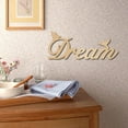 thumbnail image 6 of Dream Laser Cut Wood Letter Sign Hummingbird Wall Decor Cutouts Unfinished Wooden Signs Wall Art Basswood Hanging Sculpture Decoration for Painting Craft DIY Home Bedroom Decor 11.8x4.7Inch, 6 of 7