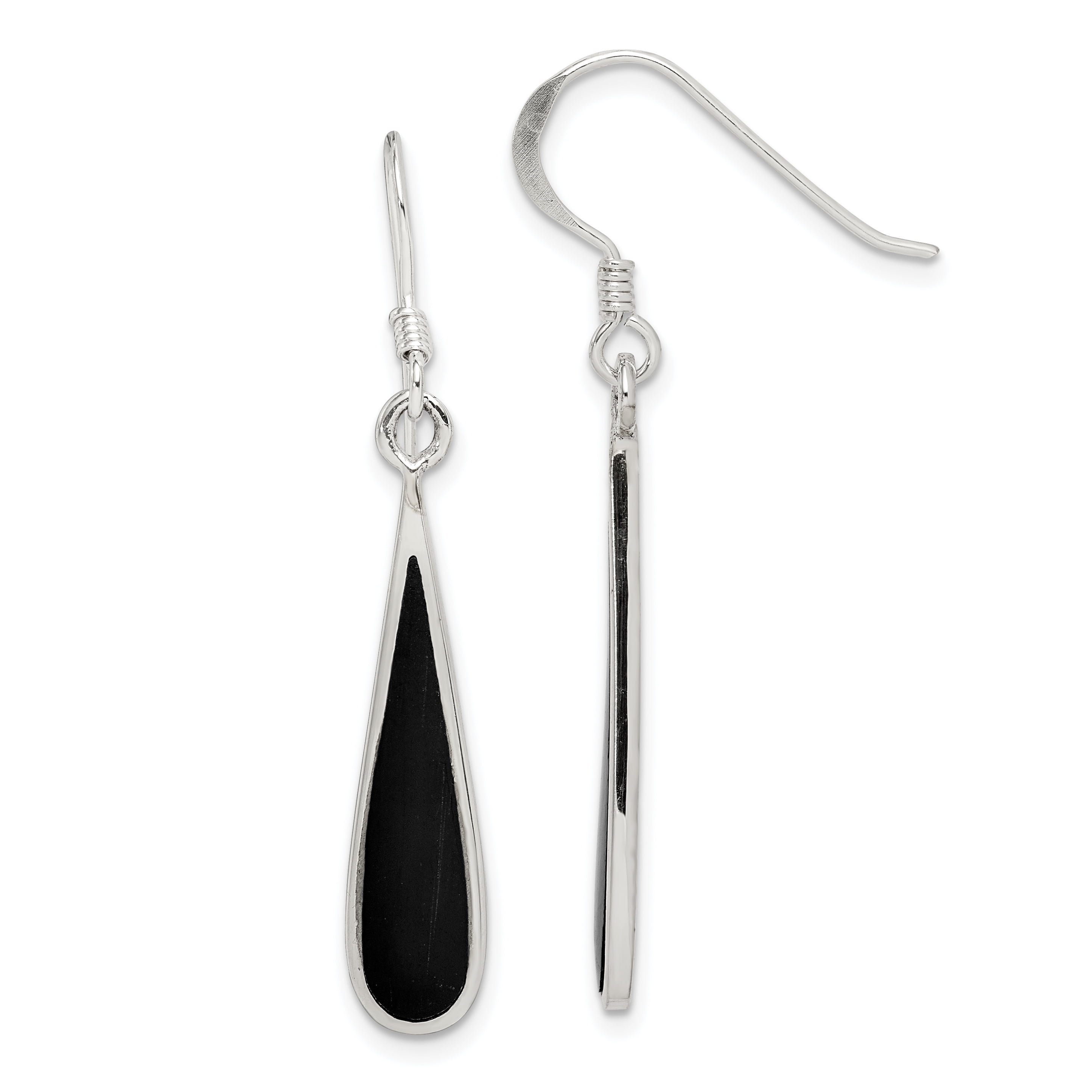 925 Sterling Silver Black Stone Drop Dangle Chandelier Earrings Fine  Jewelry Ideal Gifts For Women Gift Set From Heart