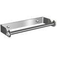 thumbnail image 2 of Paper Dispenser Towel Holder Stainless Steel Space-saving Support Organizer Rack Punch-free Stand Tissue Storage Bracket for Kitchen Toilet Hotel Silver, 2 of 8