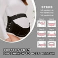 thumbnail image 6 of Maternity Belt, Pregnancy 3 in 1 Support Belly Bands for Back/Pelvic/Hip Pain, Band Belly Support for Pregnant Women Belly Support Band, Pregnancy Must Haves (XXL: Fit Ab 37"-55"), 6 of 8