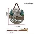 thumbnail image 2 of Cartel colgante de madera CondorPasea 3D Welcome, 30 cm, para puerta de entrada, 2 of 8