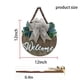 thumbnail image 2 of Cartel colgante de madera CondorPasea 3D Welcome, 30 cm, para puerta de entrada, 2 of 8