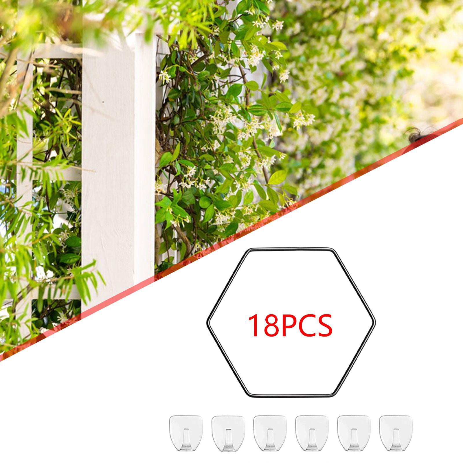 kesoto Indoor Plant Trellis Hexagon Chain Trellis Metal Houseplants Plant Growing Support Garden Trellis for Potted Vegetables Fence