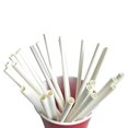 thumbnail image 2 of ZEIDO 100 Pack Paper Straws White Biodegradable co-Friendly Drinking Bulk for Party Supplies, Bridal/Baby Shower, Birthday, Mixed Drinks, Weddings, Restaurant, Food Service(Wide 0.5inch), 2 of 8
