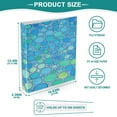 thumbnail image 5 of Spring Bubbles 12.4x10.6in PVC Round Ring Binder, D-Ring 3-Hole, Metal Clip, 200 Sheets, 5 of 10